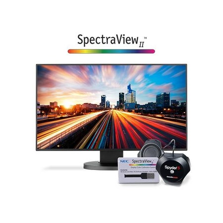 Nec 24" 6ms VGA/DVI/HDMI/DP/USB LED LCD Monitor, w/Spkr EX241UN-BK-SV